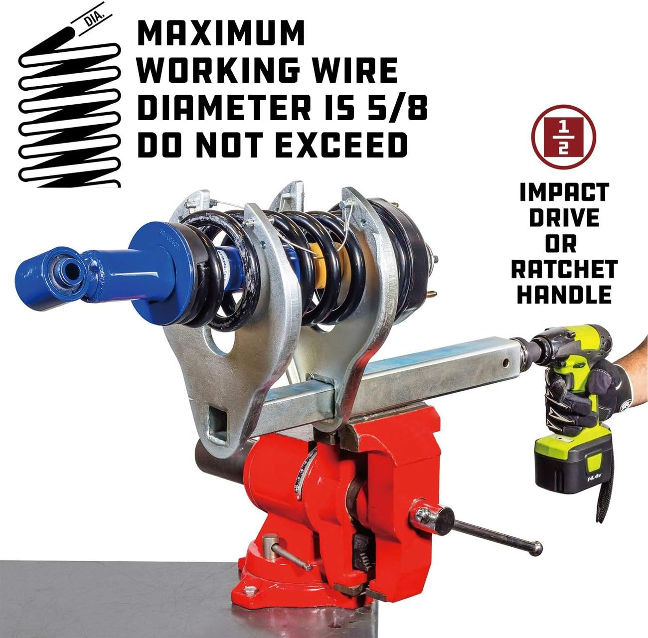 Powerbuilt 641429 Strut Tool/Strut Coil Compressor Kit image number 2