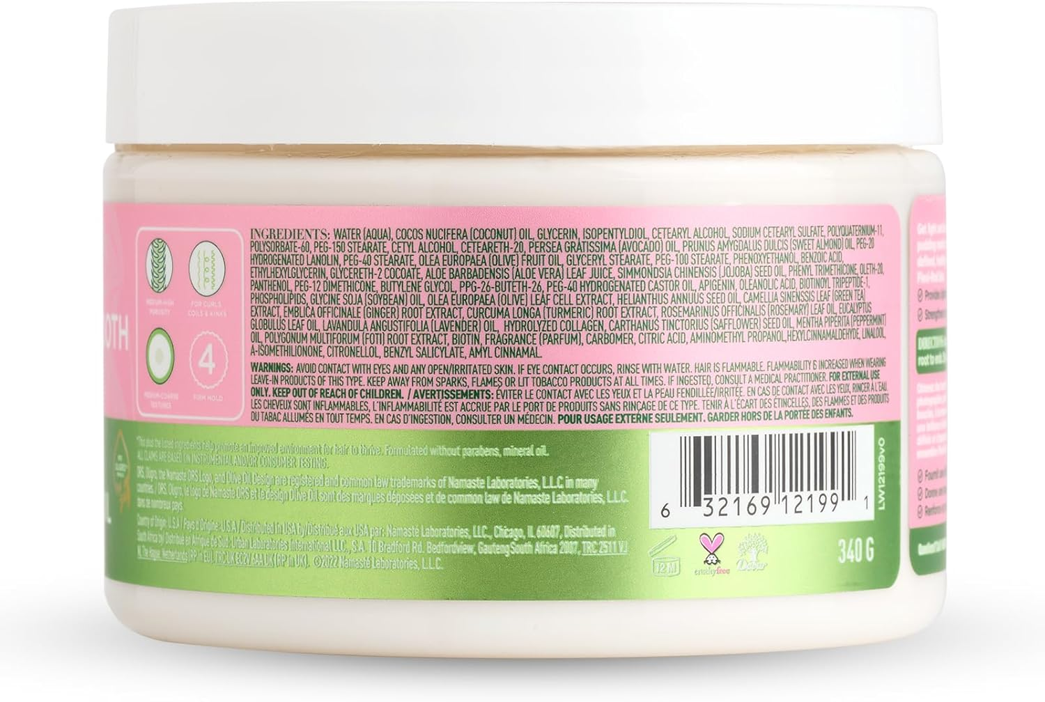 ORS Curlshow Curl-N-Smooth Pudding Collagen & Avocado Oil 340G (12Oz)
