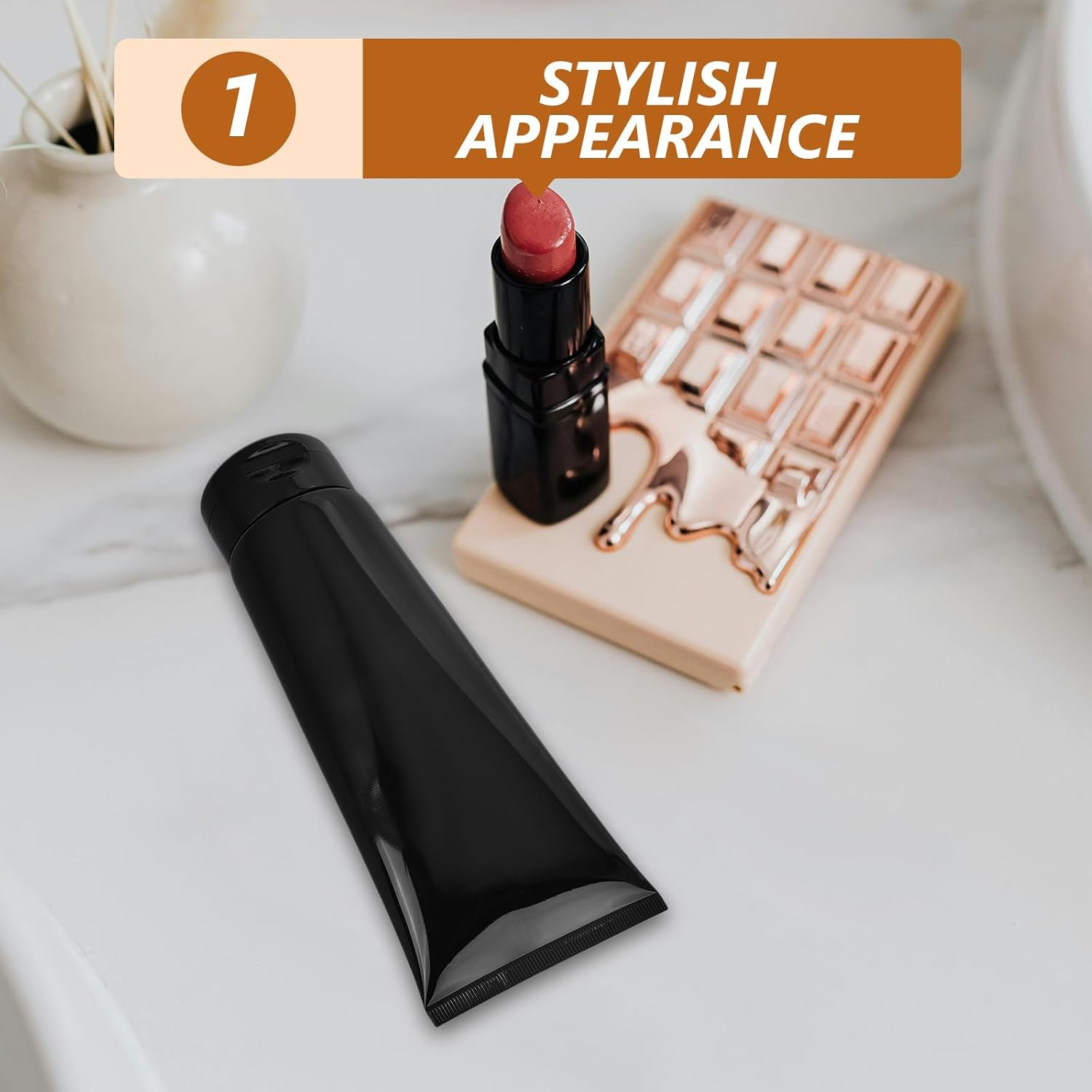 Veemoon Refillable Toothpaste Tube Reusable Empty Tubes Bottles for Sample Shampoo Makeup Facial Cleanser Lip Gloss 200Ml