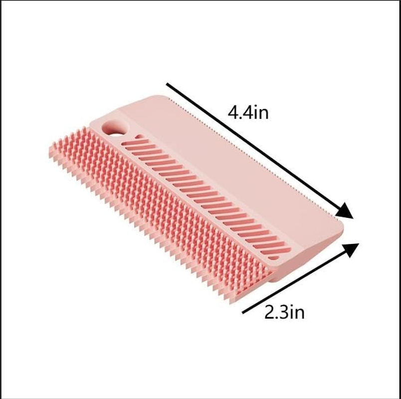 Silicone Pet Hair Remover Brush Lint Comb, 2Pcs Silicone Lint Comb Deshedding Brush for Dogs and Cats, Pet Dog Cat Hair Remover for Carpet