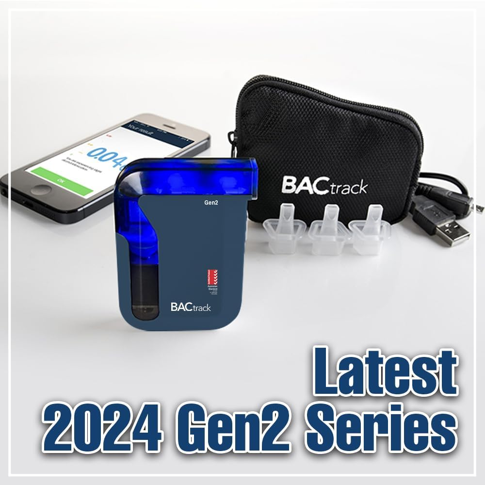 Bactrack Mobile Pro Gen2 Breathalyzer Australian Standard Smartphone Portable Breath Alcohol Tester Professional-Grade Bluetooth Breathalyser, Blue image number 6