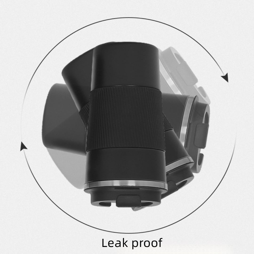 FAMKX Stainless Steel Insulated Travel Mug Flip up Tumbler, Double Wall Vacuum Thermos Cup Keep Drink Cold and Hot (Blue, 17 Ounces) image number 1