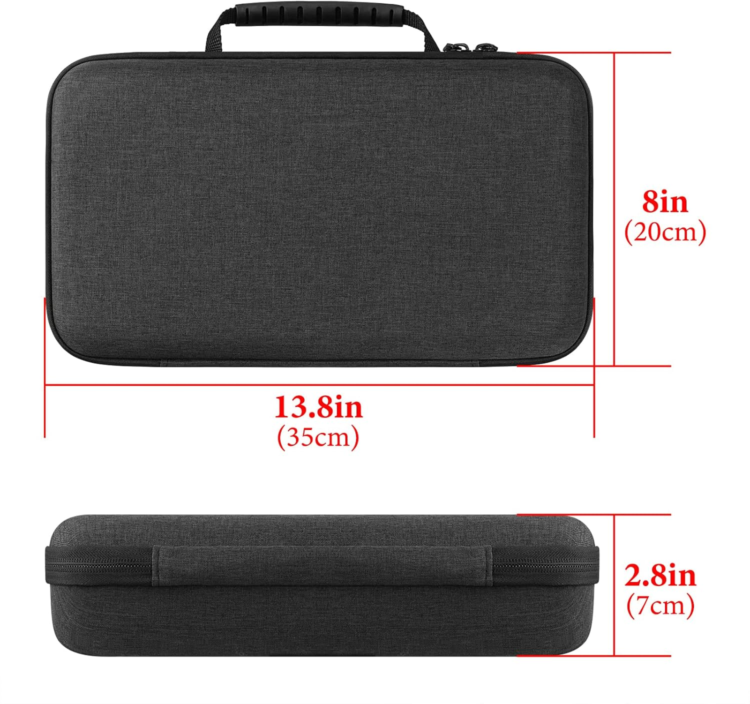 Linkidea Hardshell Case Compatible with Akai Professional MPK Mini Mk3-25-Key Ultra-Portable USB MIDI Drum Pad and Keyboard Controller Protective Cover (Dark Grey) image number 3