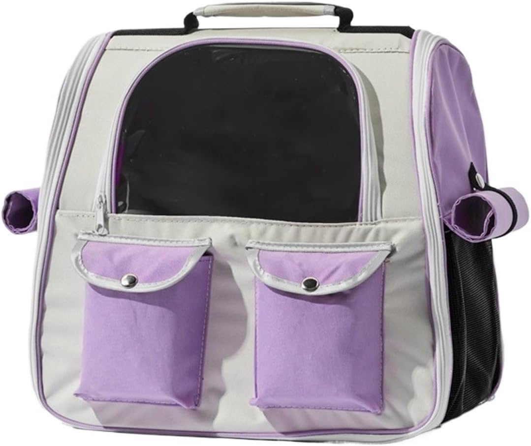 Cat Bag Dog Carrier Pet Carrier Portable Cat Backpack Mesh Outdoor Hiking Travel Bag Pet Supplies Pet Carrier Cat Carrier Pet Bag Carrier(Color:Blue)