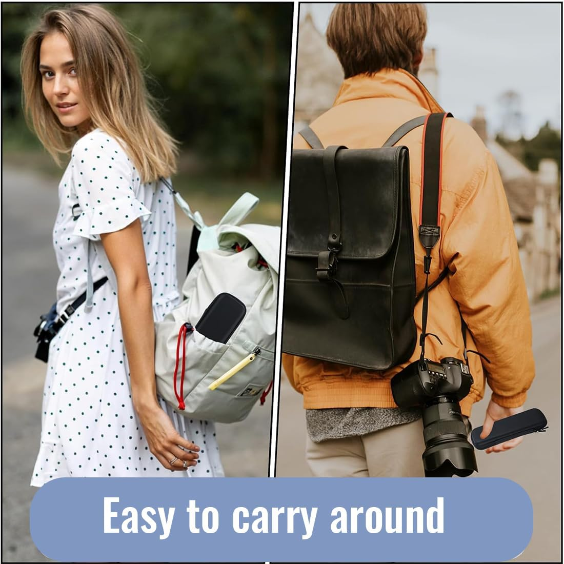 Small Pencil Case, Pencil Case, Hard Pen Case, Shockproof Pencil Case, Pencil Case for Executive Fountain Pen for Office, School (Black, Small) image number 5