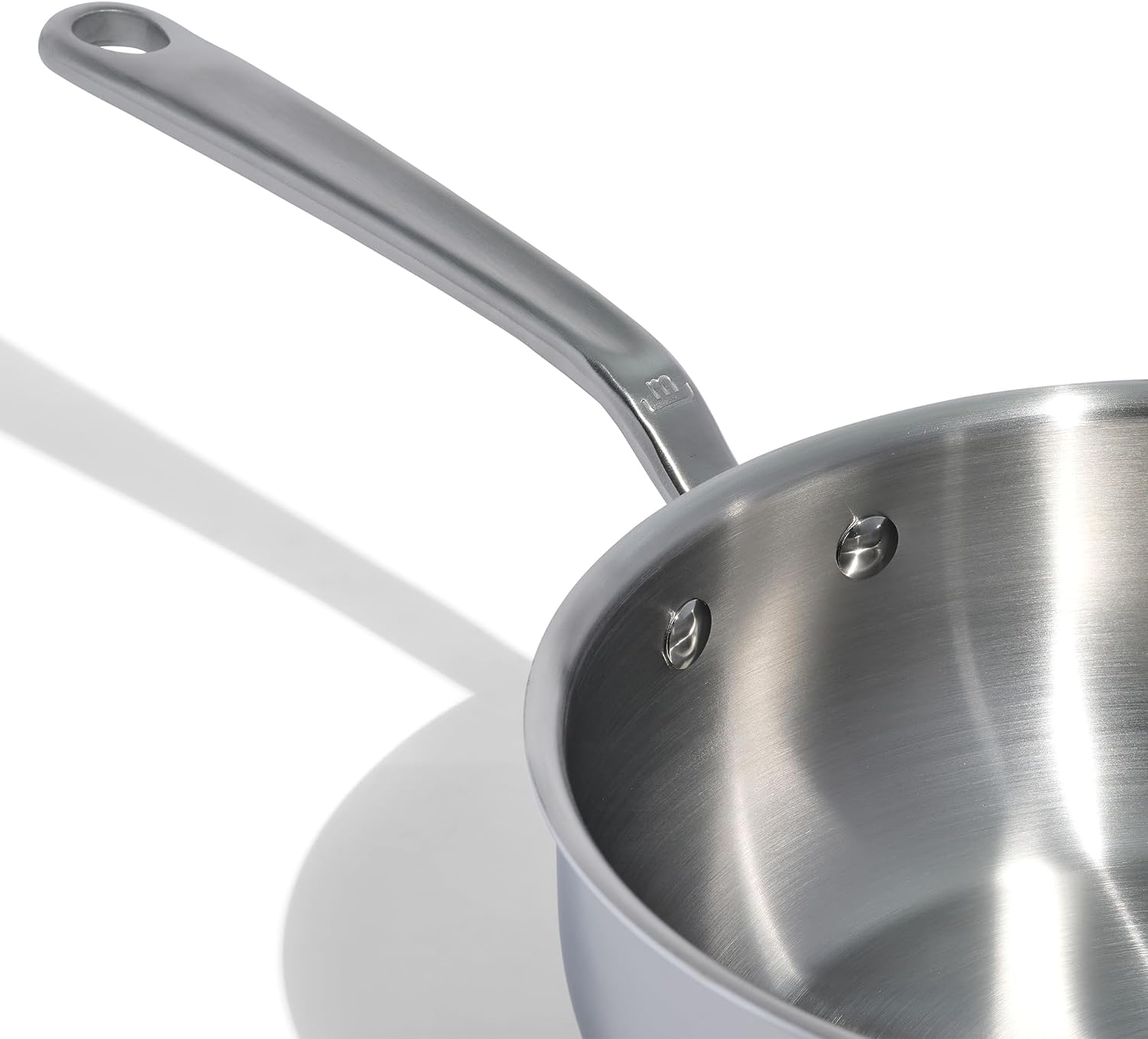 Made in Cookware - 3 Quart Stainless Steel Saucier Pan - 5 Ply Stainless Clad - Professional Cookware - Crafted in Italy - Induction Compatible image number 4