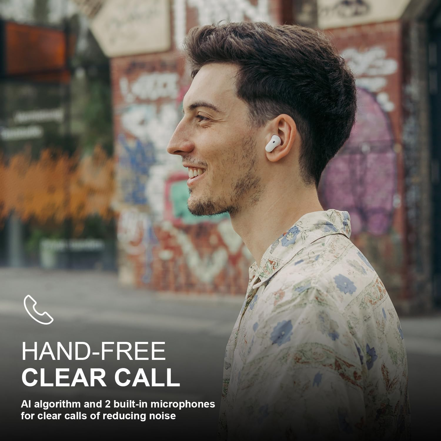 Edifier X1 Lite Mini Wireless Earbuds Bluetooth 5.4 Earphones, in Ear Headphones with 2 ENC Microphone, 26H Playtime, Fast Charge, Custom EQ, IP54 Waterproof Ear Buds - White image number 4