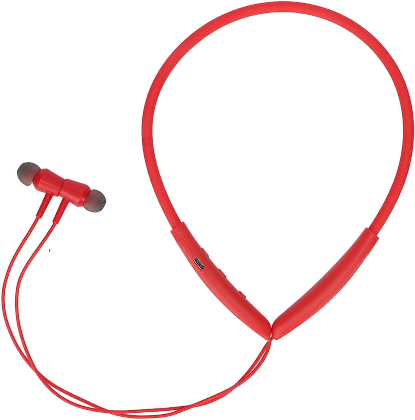 Cryfokt Wireless Neckband Headphones Heavy Bass Magnetic Suction Running Earphone for Sports image number 2