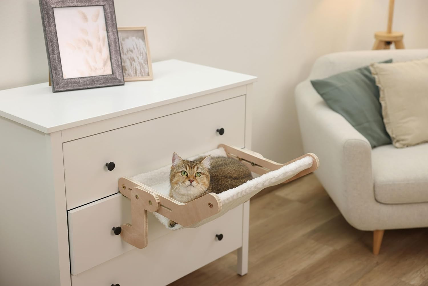 Kerbl Pet Nap Cat Hammock 42.5 X 47 Cm White image number 4