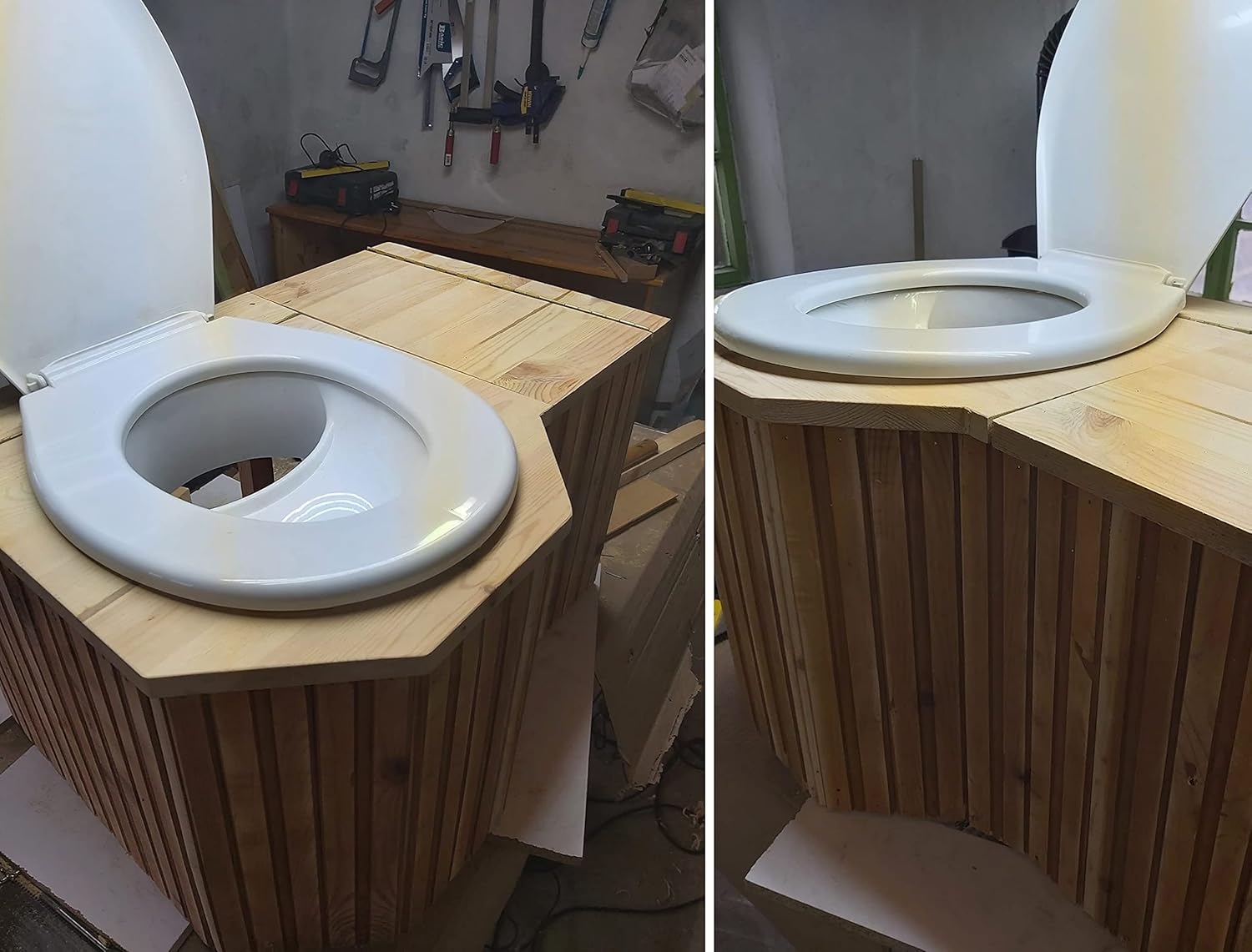 Free Range Designs Urine Separator | Complete Urine Diverter for Compost Toilets | White | Made in UK image number 2