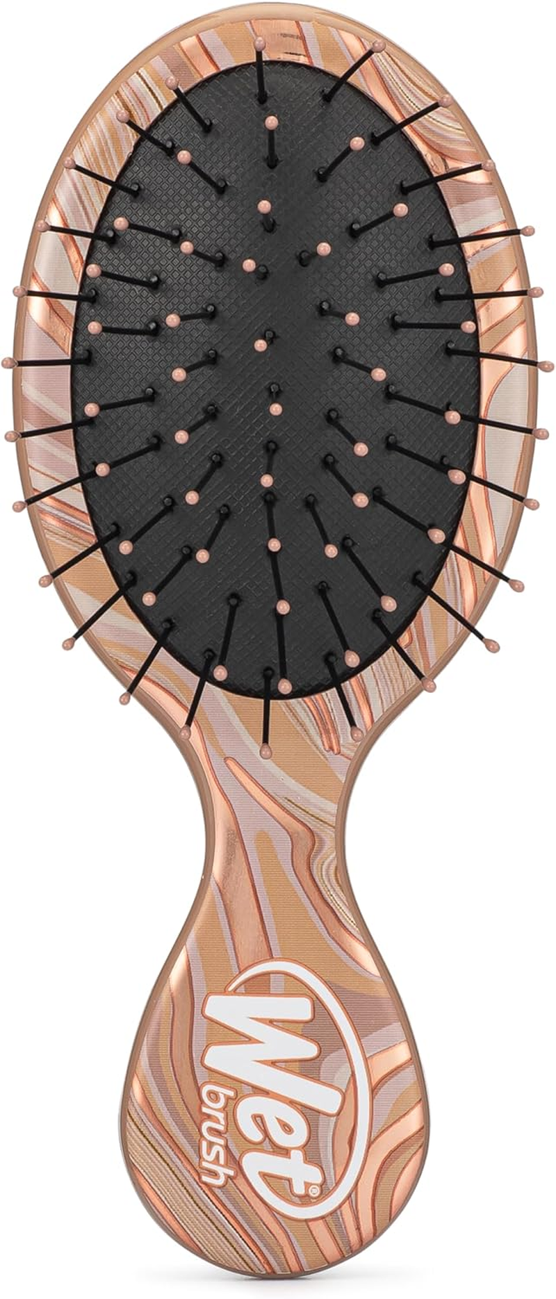 Wet Brush Mini Detangler Hair Brush, Pink (Engineered Nature) - Detangling Travel Hair Brush - Ultra-Soft Intelliflex Bristles Glide through Tangles with Ease - Pain-Free - All Hair Types image number 4