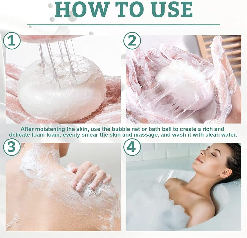 Skinferm Collagen Milk Whitening Soap, Silk Protein Skin Repair Soap, Exfoliating and Brightening Soap, for Body & Facial Skin (3 Pcs) image number 2