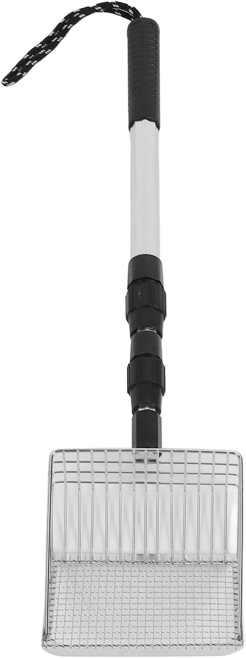 Eujgoov Metal Chicken Poop Scoop with Extendable, Stainless Steel Sieve Scoop for Convenient Cleaning image number 2