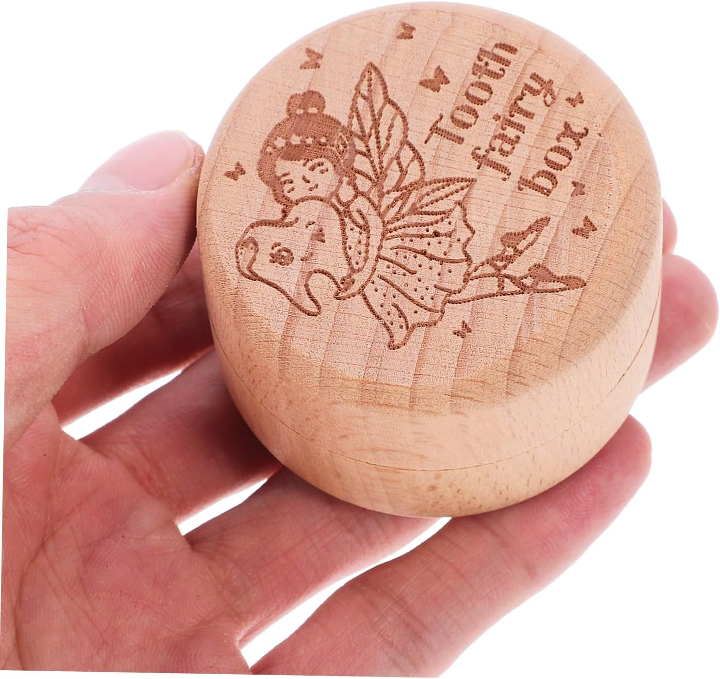 Boys Tooth Box Newborn Portable Tooth Collection Box Wooden Holder Storage Case image number 3