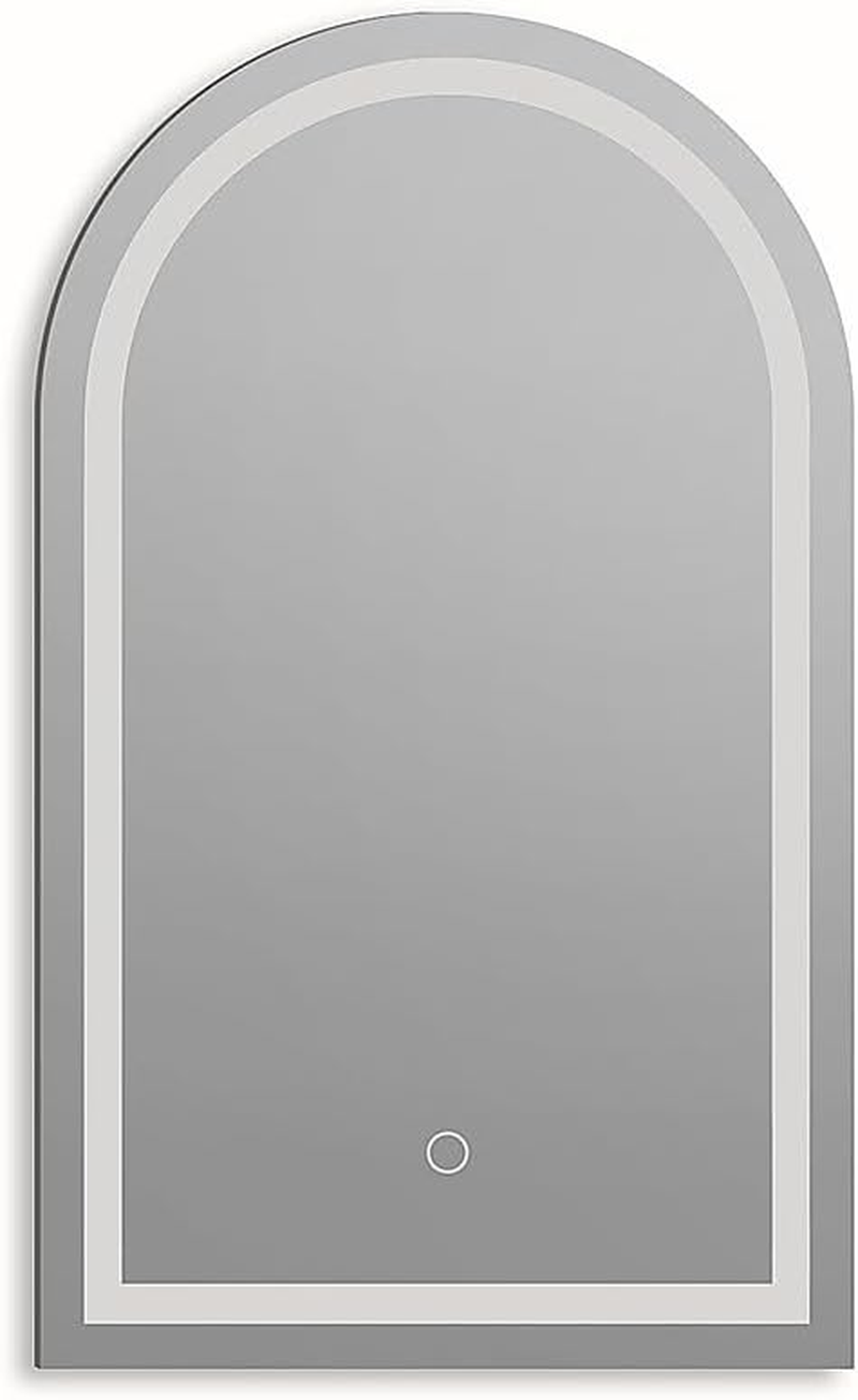 Arched LED Wall Mirror Bathroom Mirrors Makeup Anti-Fog 600Mm X 1000Mm image number 1