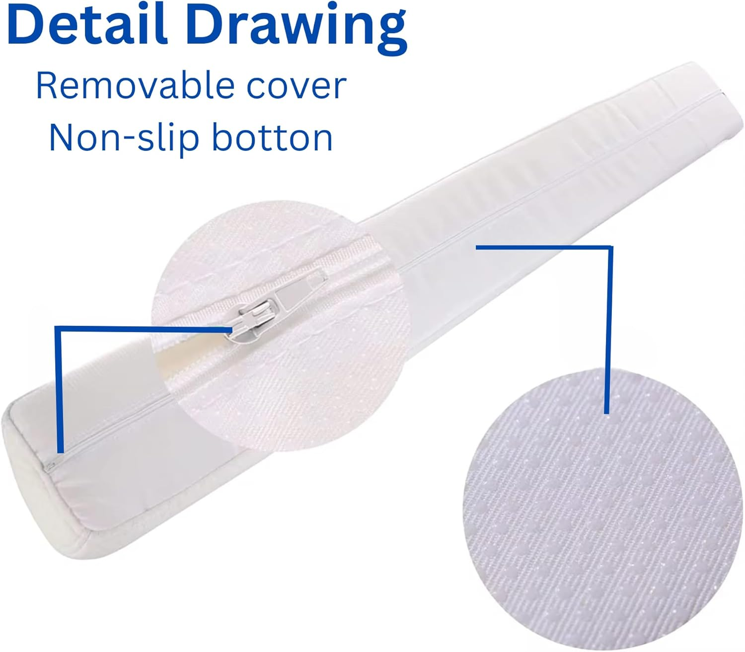 [1] Snoozy Monkey Bed Rail Bumper for Toddler | Soft Foam Bed Bumper for Kids | Baby Bed Guard | Child Bed Safety Side Rail | Designed to Fit Twin, Full, Queen & King Size Beds image number 4