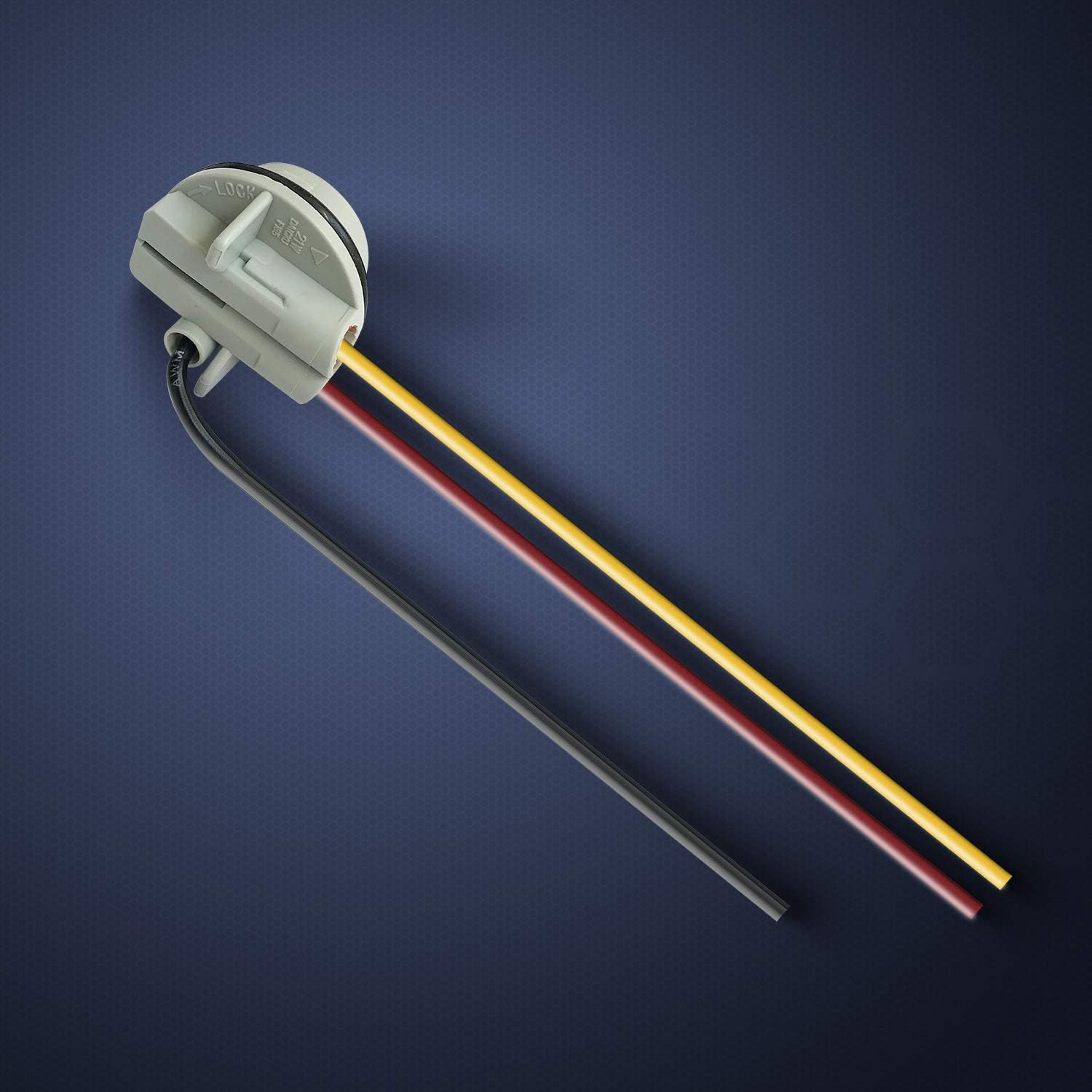 1157 BAY15D Turn Signal Brake Light Bulb Socket Wire Harness Connector(Pack of 2) image number 1