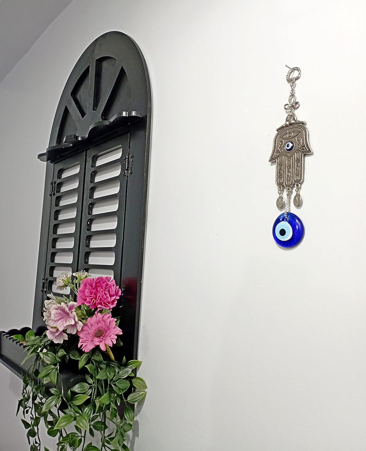 MYSTIC JEWELS - Hamsa, Hand of Fatima Amulet for Blessing the Home, Positive Energy, Luck, and Success image number 1