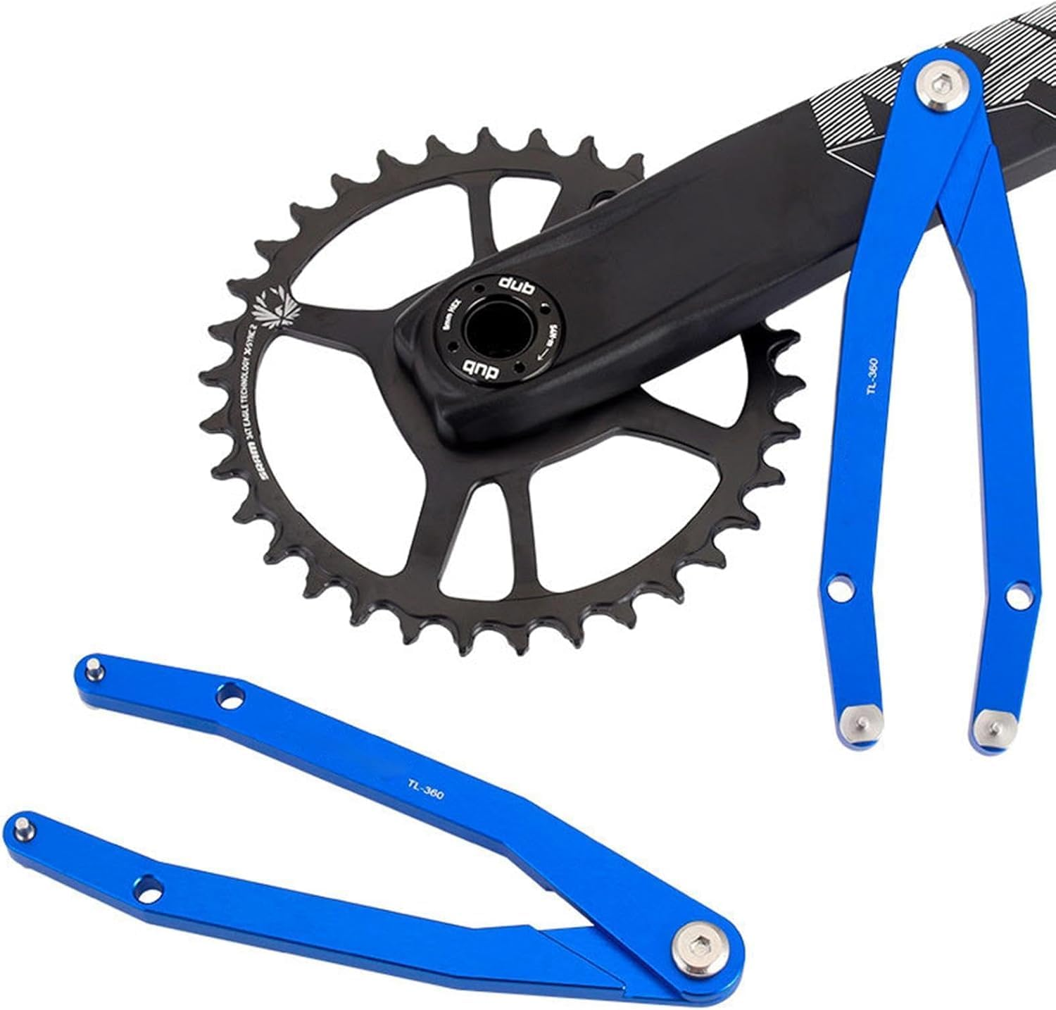 Pin Spanner Wrench Set,Double-Headed Aluminum Alloy Bike Wrench for Shock Absorber Repair and Cycling Maintenance in Home Garage image number 2