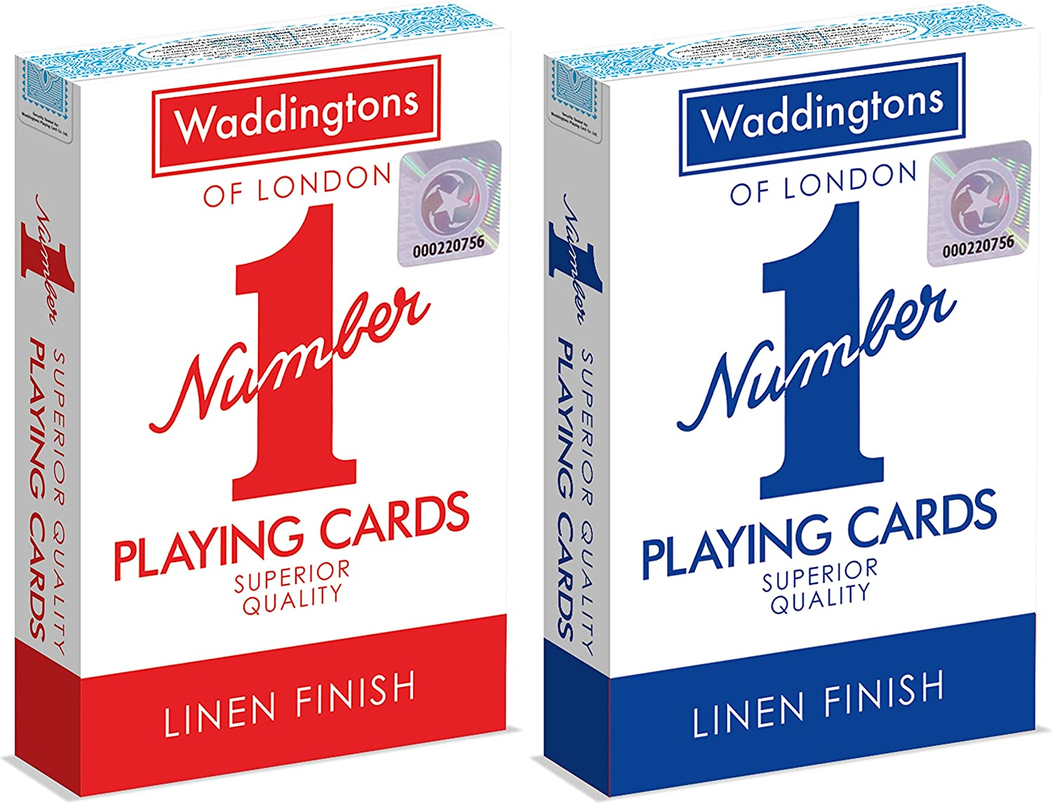 Winning Moves Australia 7290 Red and Blue Waddingtons Number 1 Playing Cards,Red or Blue image number 5