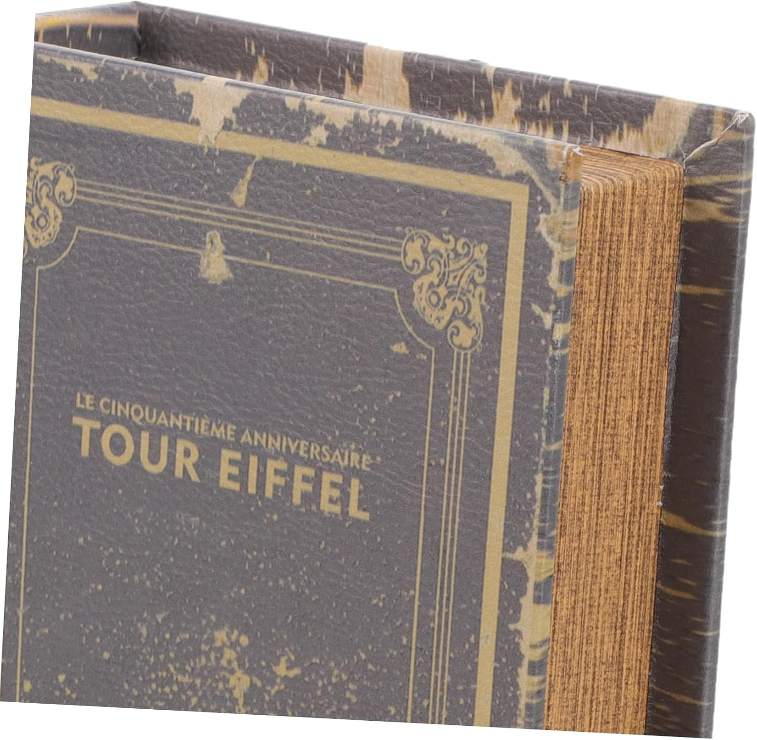 WOONEKY Vintage Decorative Faux Book Storage Box Antique Book Shaped Keepsake Container for Home and Office Decor for Organizing Clutter and Adding Charm to Any Room image number 1