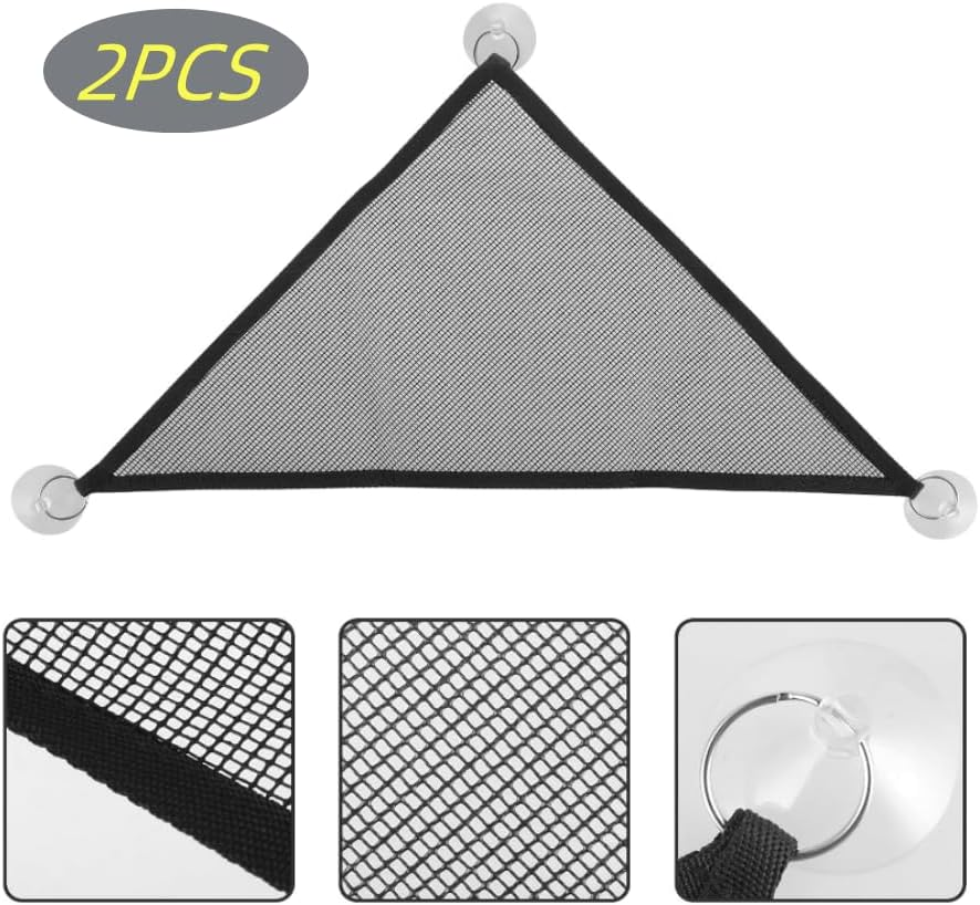 GYWHOOFT 2 Pcs Bearded Dragon Hammock Pack, Geckos Hammock Rocking Recliner Lizard Hammock Reptiles Reclining Chair Lizard Geckos Hammock Pet Animal Mesh Surface (13'' X 13'' X 13'') image number 2