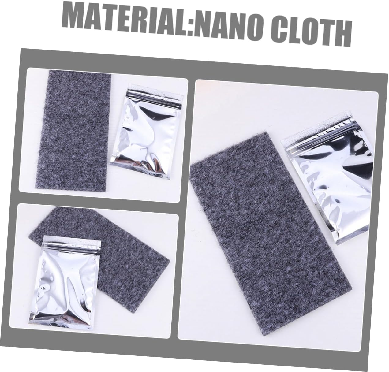 ULTECHNOVO 10Pcs Car Scratch Remover Cloth Nano Sparkle Cloth for Auto Supplies for Car Detailing and Scratch Removal Made of Material image number 6