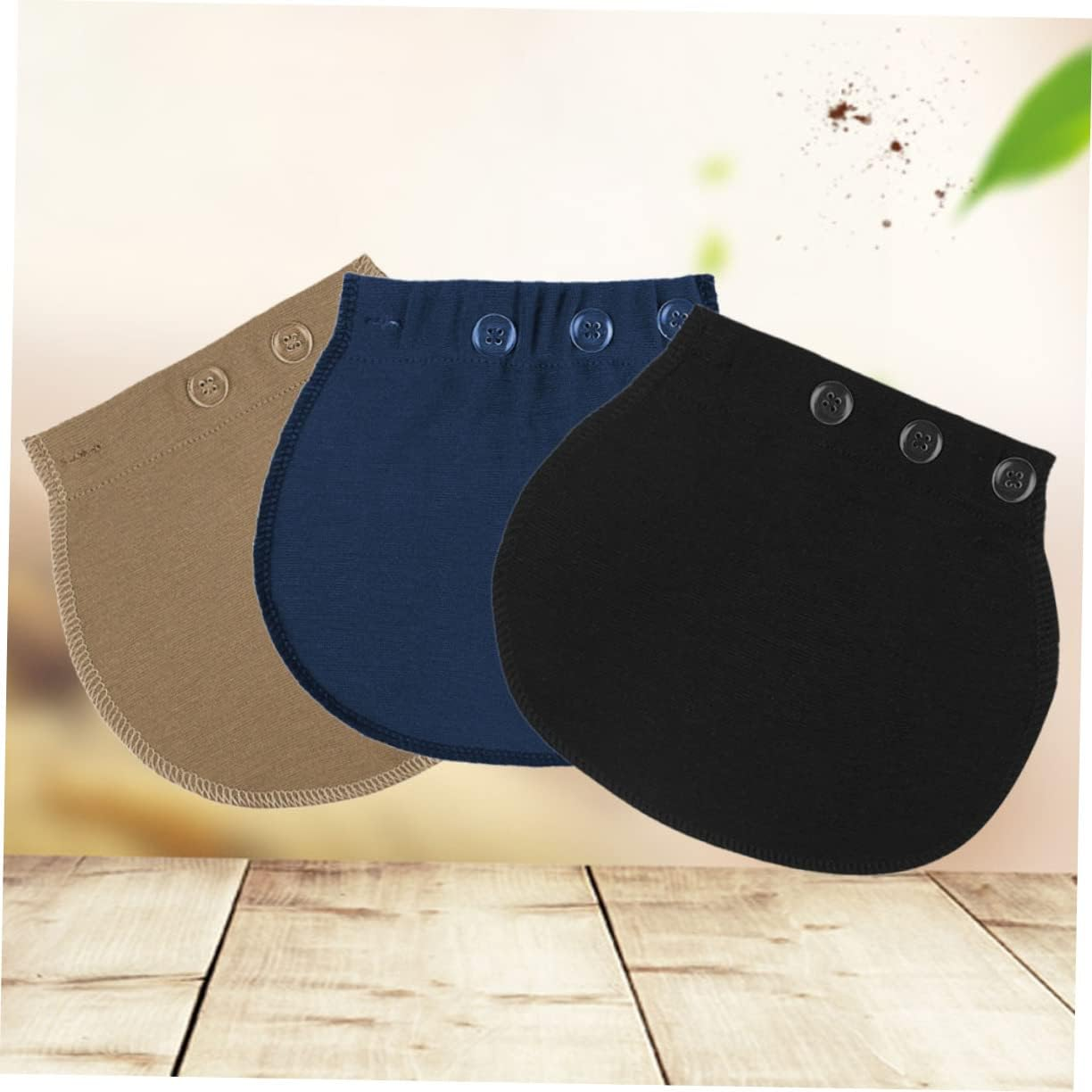 3Pcs Waist Extender Button Extenders Elastic Waistband Adjuster Set for Pregnant Women Pants Repair and Adjustment image number 4