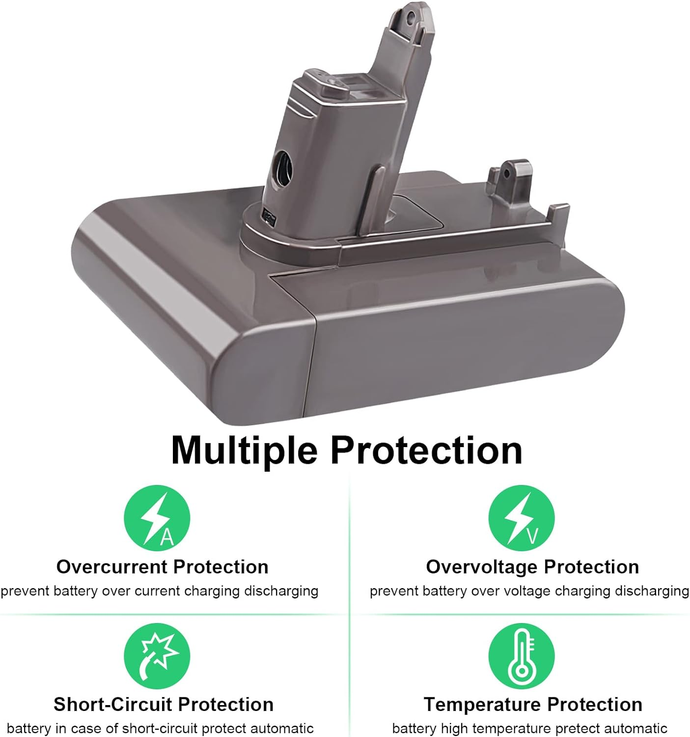 【Type B】 4000Mah DC31 DC35 (Type B) Replacement Battery for Dyson DC44 DC45 DC31 DC34, DC35 Animal Handheld Vacuum Cleaner 917083-01 17083-2811 18172-01-04 17083-4211 17083-04(Not Fit Type A) image number 4