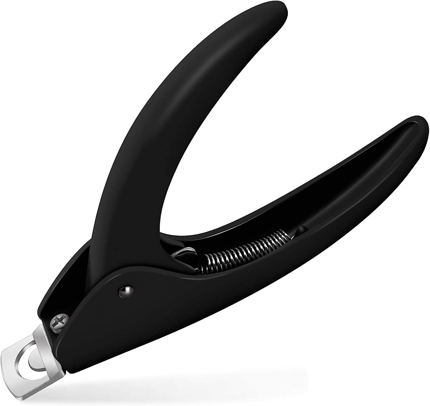 Professional Acrylic Nail Clippers Fake False Nail Tip Cutter Nail Trimmer for Artificial Nail Extension Manicure Pedicure Sharp Blade Nail Art Tool Beauty Salon Nail Tech Home DIY Use (Black)