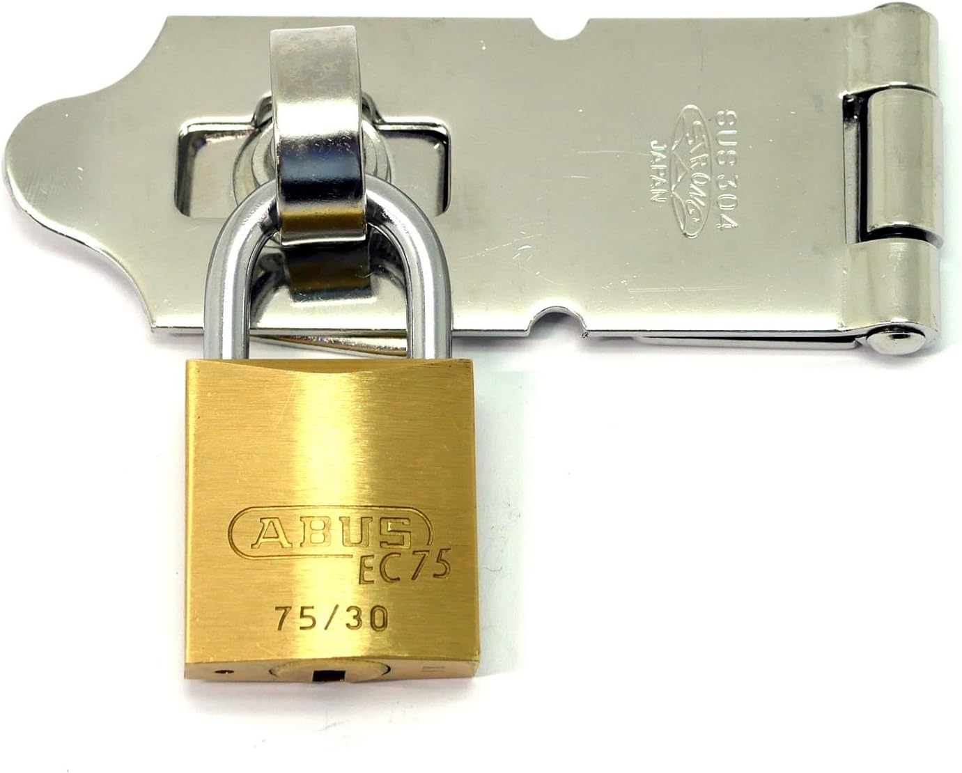 ABUS Brass Padlock BPEC75/30 KD Dimple Cylinder Rose Number image number 3