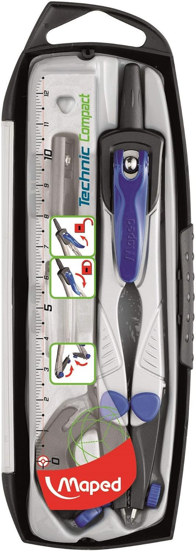 Maped Technic Compact Compass Case (4 Pieces) image number 2