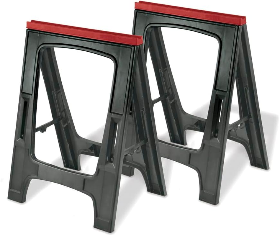 Keter Folding Sawhorse Twin Pack, 23 Inch Size image number 1
