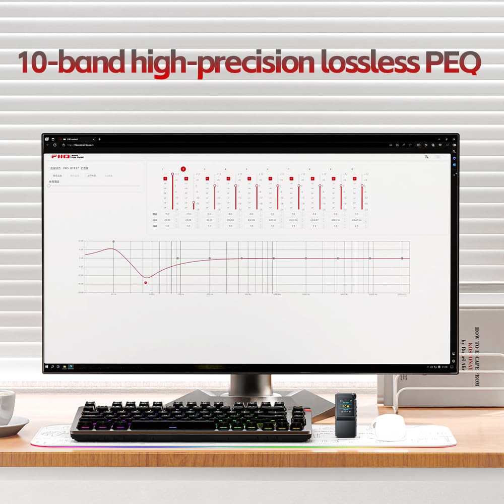 Fiio BTR17 Bluetooth 5.4 USB DAC AMP with LDAC, Aptx Lossless. Dual ES9069Q, 10-Band PEQ, THX AAA 78+Amps 3.5Mm Unbalanced & 4.4Mm Balanced (Blue) image number 1
