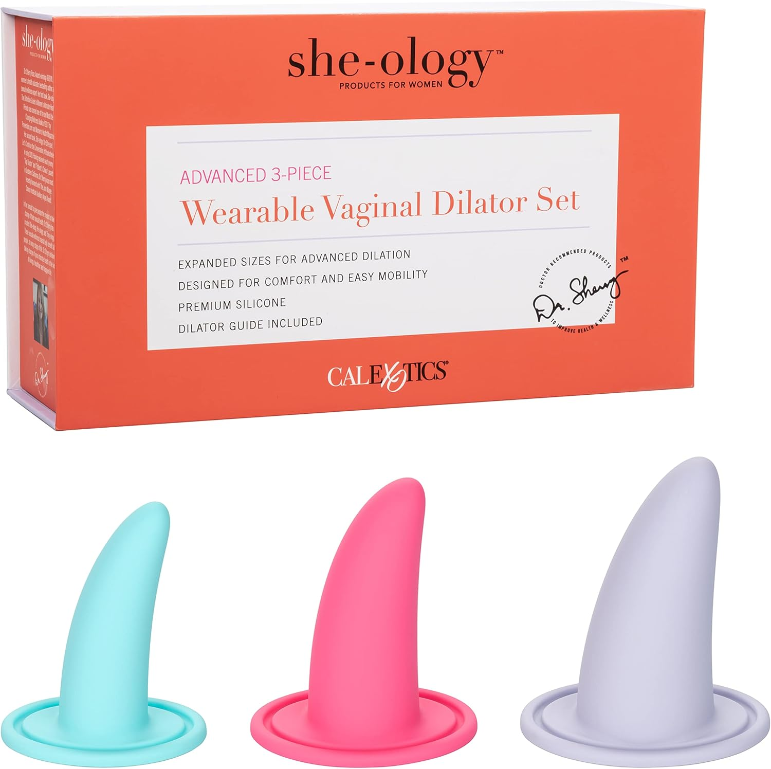 She-Ology Advanced 3-Piece Wearable Vaginal Dilator Set image number 2