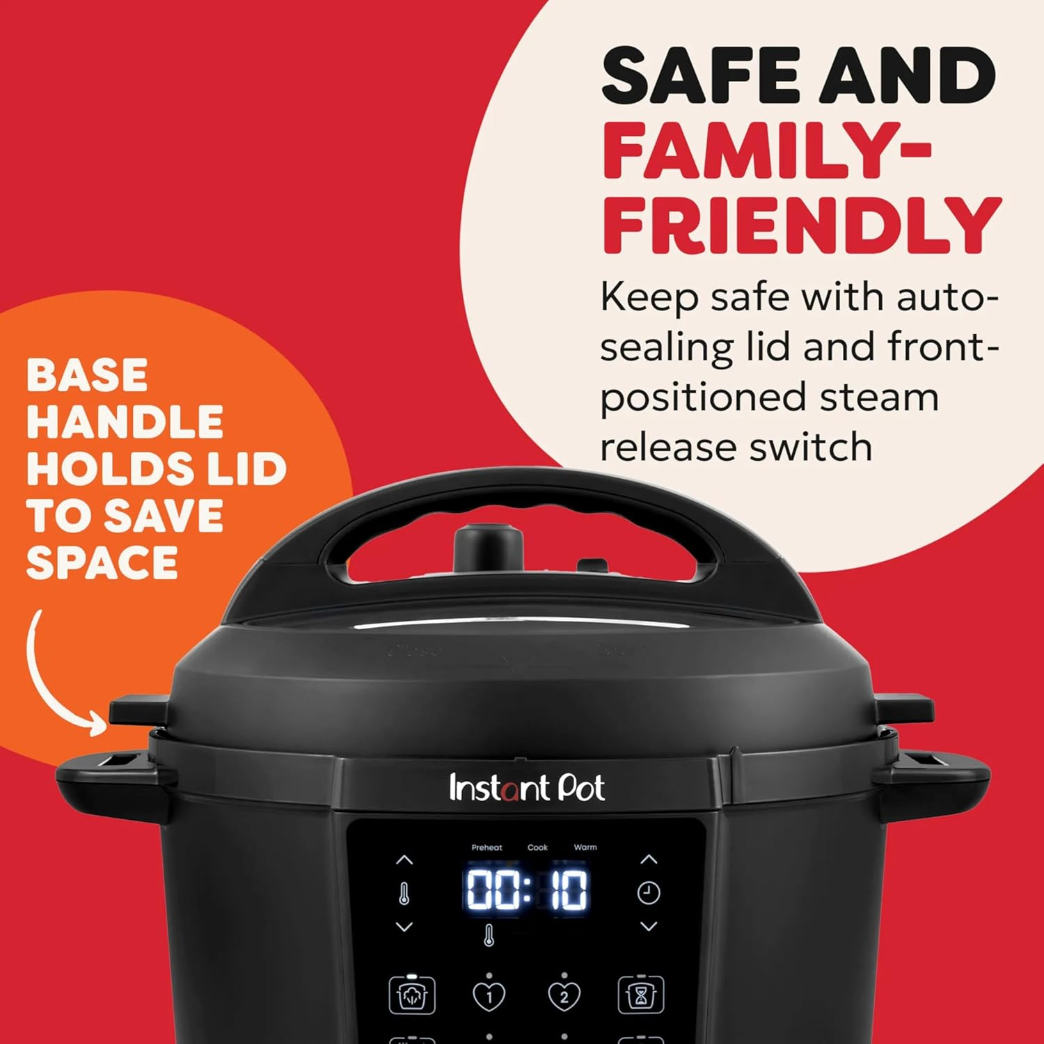 Instant Pot RIO, 7-In-1 Electric Multi-Cooker, Pressure Cooker, Slow Cooker, Rice Cooker, Steamer, Saut&eacute;, Yogurt Maker, & Warmer, Includes App with over 800 Recipes, 5.7 L image number 2