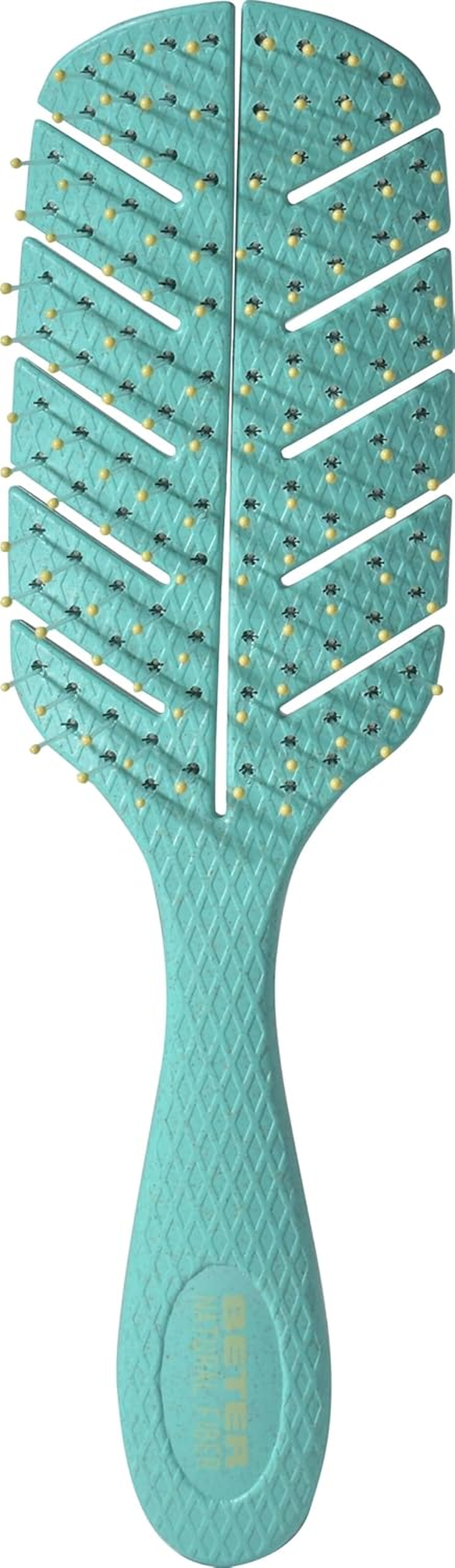 Beter - Pack Detangling Brush Natural Fibre Large and Mini, Detangling Brush and Anti-Pull Brush, Sustainable and Vegan Materials, Spikes image number 1