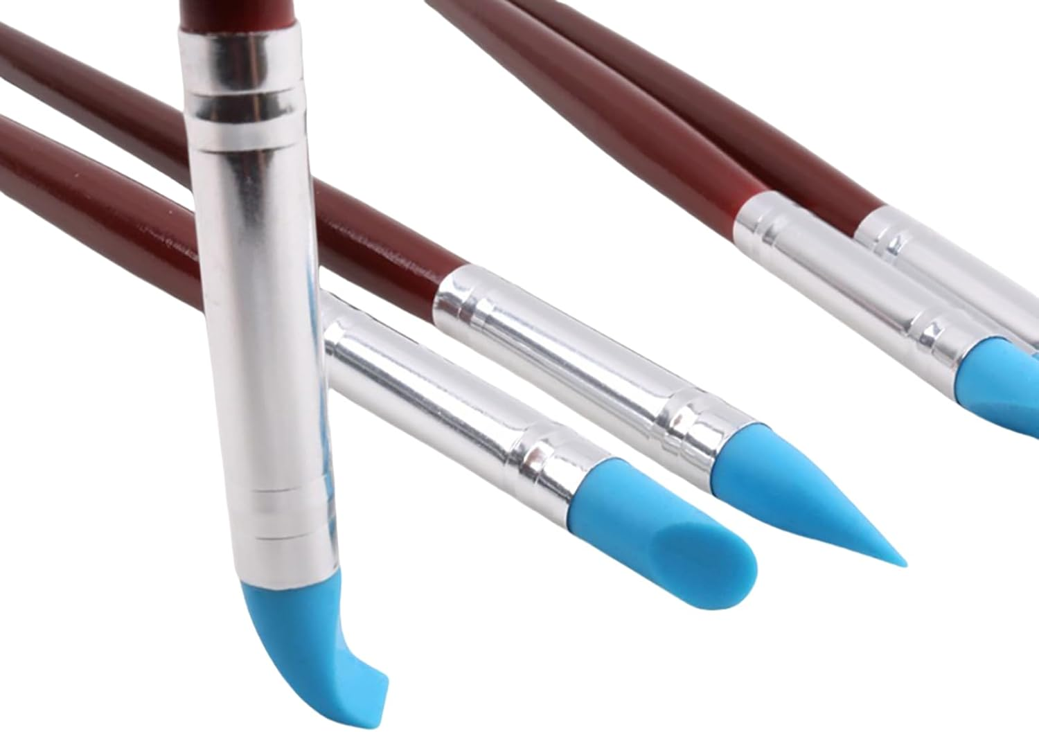 Silicone Clay Sculpting Tools 10 Piece Styling Dots for Rocks, Nails, Blending, Drawing Styling Dots Tools and Pottery Crafts DIY Crafts, Silicone Brushes, Sculpting Pottery (Silicone - 10 Pcs) image number 6