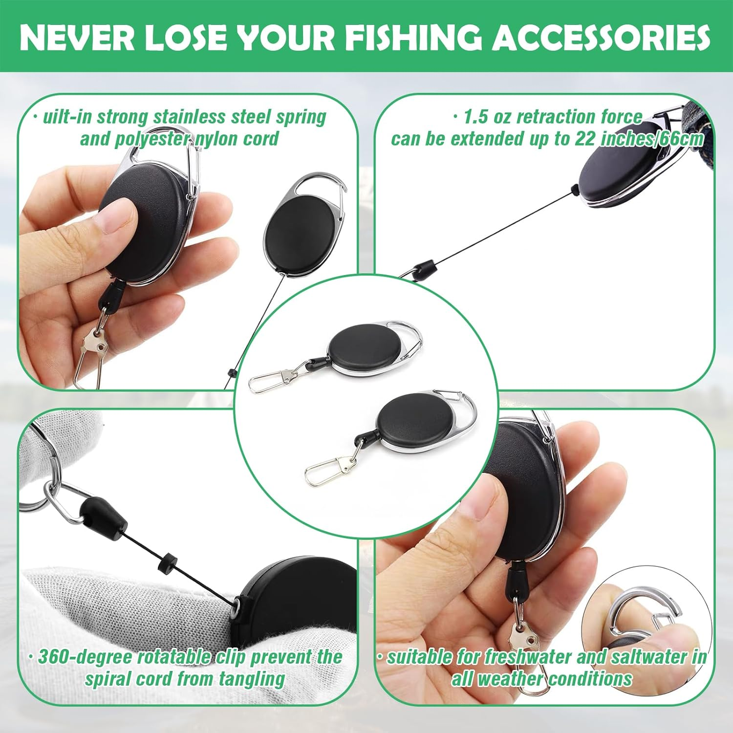 Yauhar 7Pcs Fishing Knot Tying Tool Set, Fishing Line Cutter Clipper, Hook Sharpener, Hook Eye Needle, Tackle Accessorizes for Fly Fishing image number 2