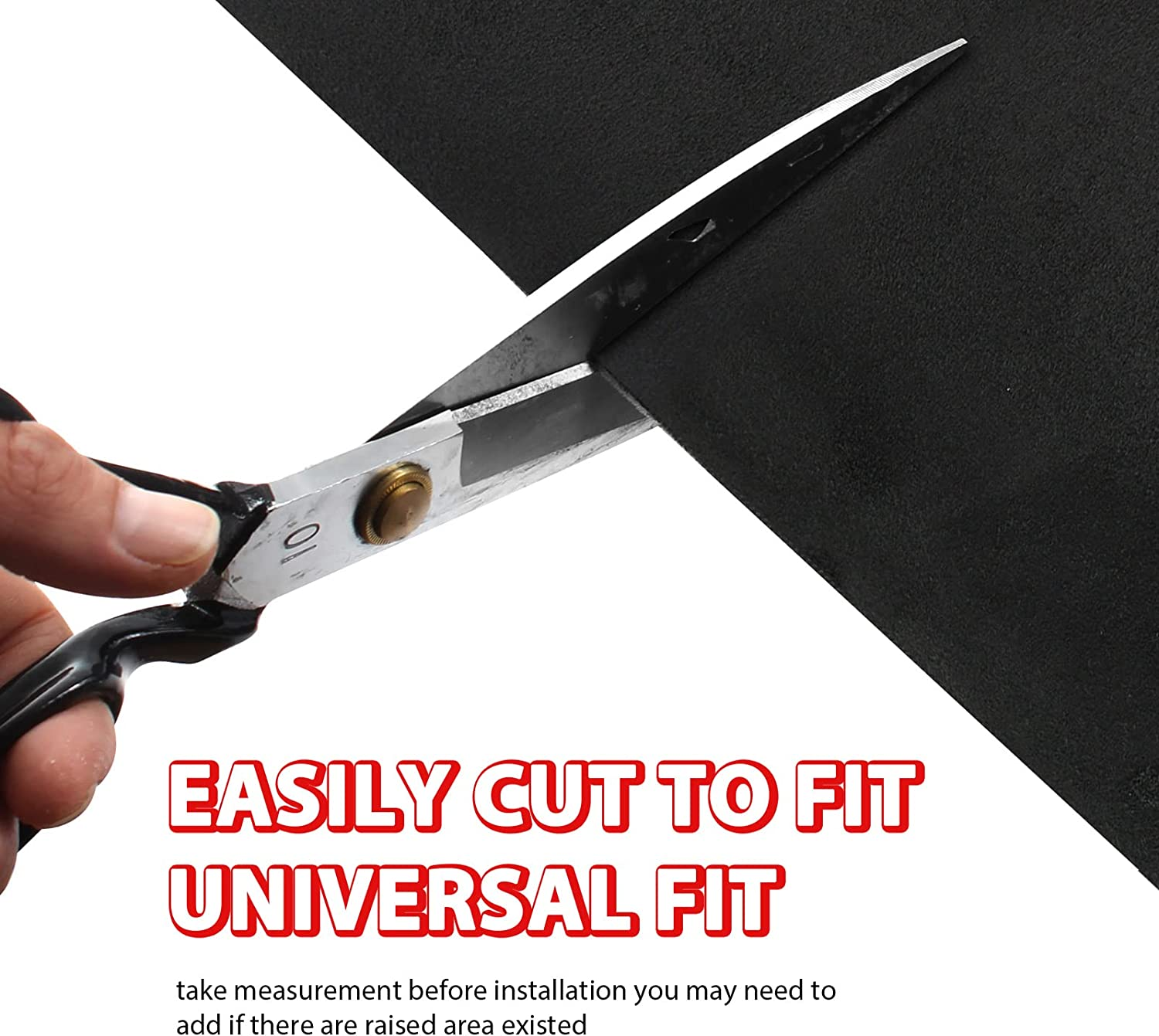 MOTUKA 79" L X 60" W Black Suede Headliner Fabric with Foam Backing Material - Automotive/Home Micro-Suede Headliner Fabric for Car Replacement/Repair/Diy image number 5