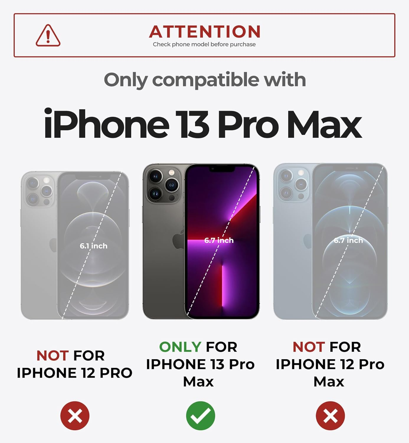 Dexnor Magnetic Bumper Case for Iphone 13 Pro Max,Heavy-Duty Shockproof Full-Body Rugged Protective Cover with Kickstand & Camera Cover & Screen Protector - Army Green image number 2