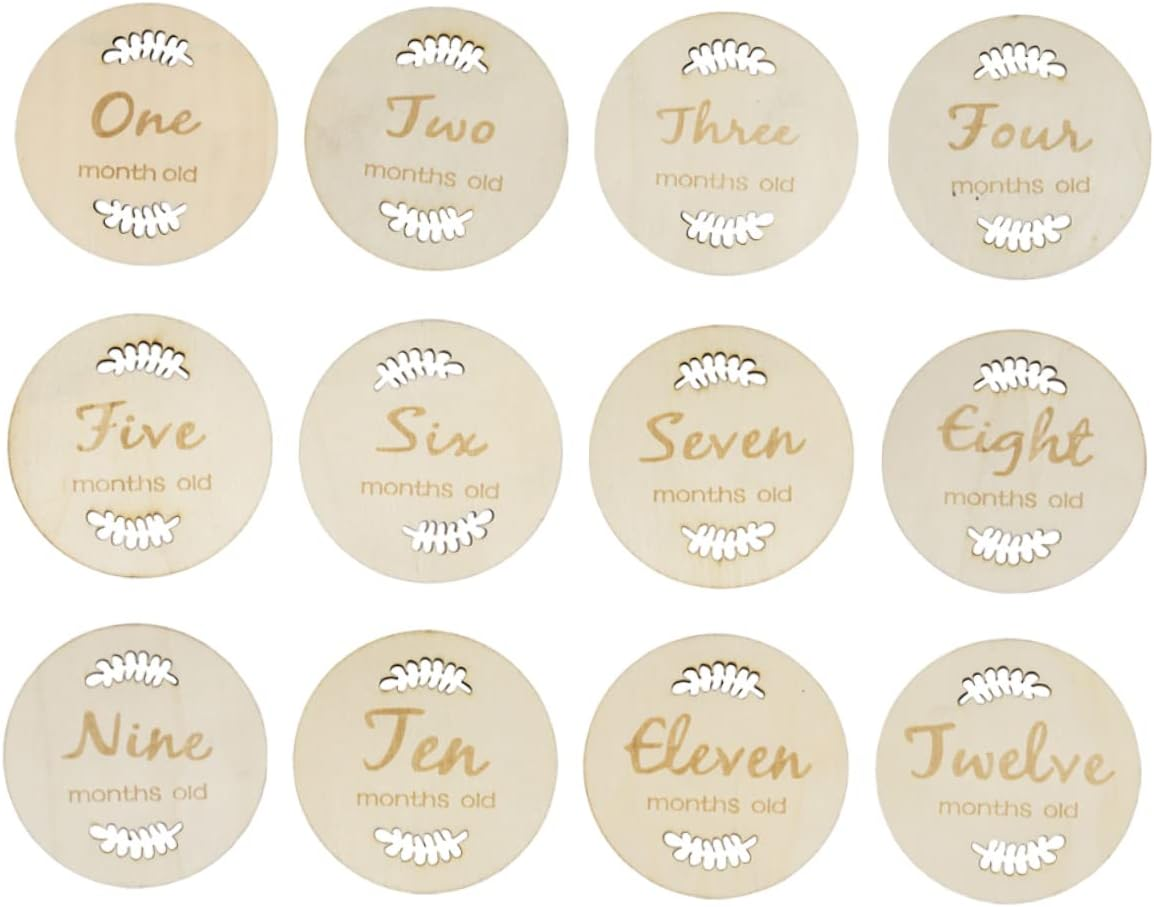 Creative Milestone Cards Fun Birth Month Days Tracker for Newborn Photos Keepsakes Shower Self Adhesive Fashionable Design image number 4