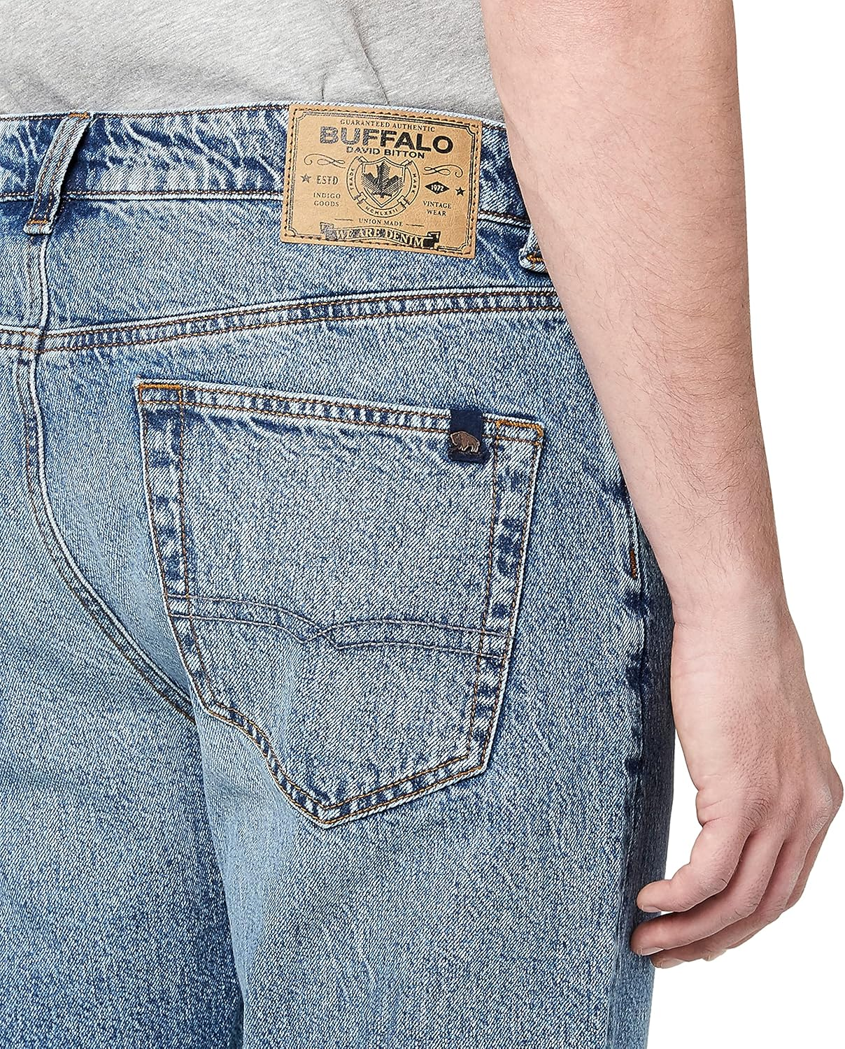 Buffalo David Bitton Men'S Ben Relaxed Tapered Denim Jeans image number 3