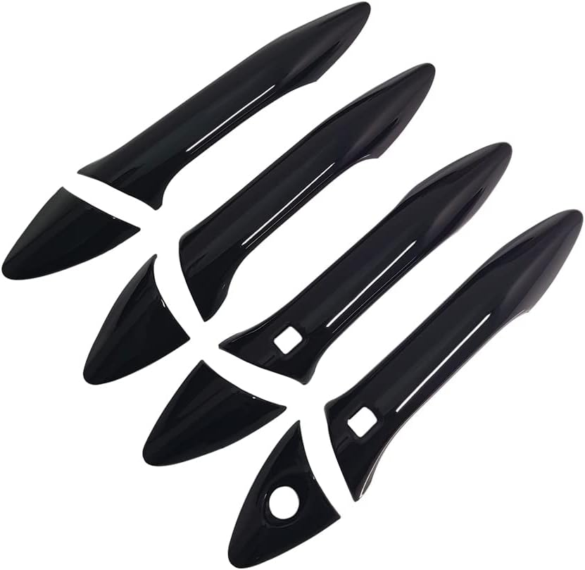 AOKIO Compatible with 2012 2013 2014 2015 2016 Hyundai Elantra Accessories Door Handle Cover Trim (Glossy Black with Smart Keyhole) image number 5