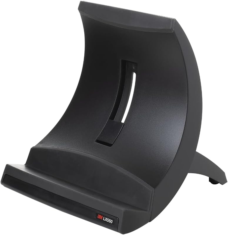 3M Laptop Stand, Raise Screen Height to Reduce Neck Strain, Position Laptop for Use as Second Monitor or for Zoom Calls, Small Footprint, Sturdy Design, Non-Skid Base, Easy Set-Up, Black (LX550) image number 6
