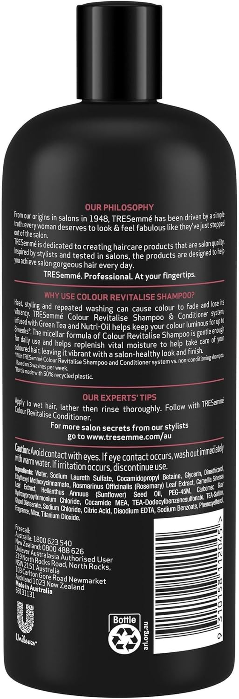 Tresemme Colour Protection Shampoo 900 Ml image number 1