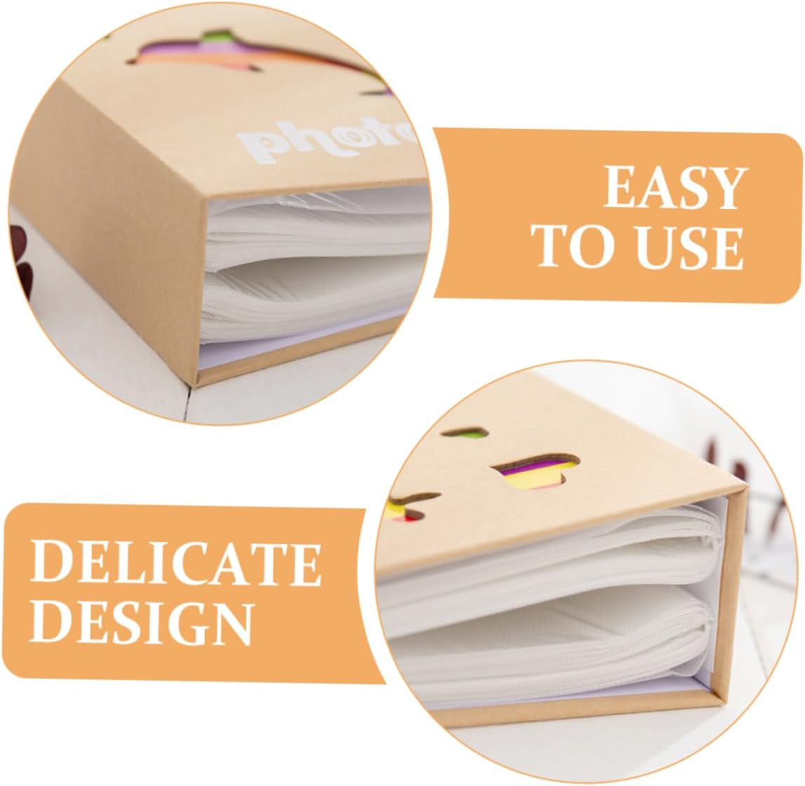 Cute Photo Album Keepsake Album for Boy Girl Adorable for Storing Displaying Cherished Memories image number 3