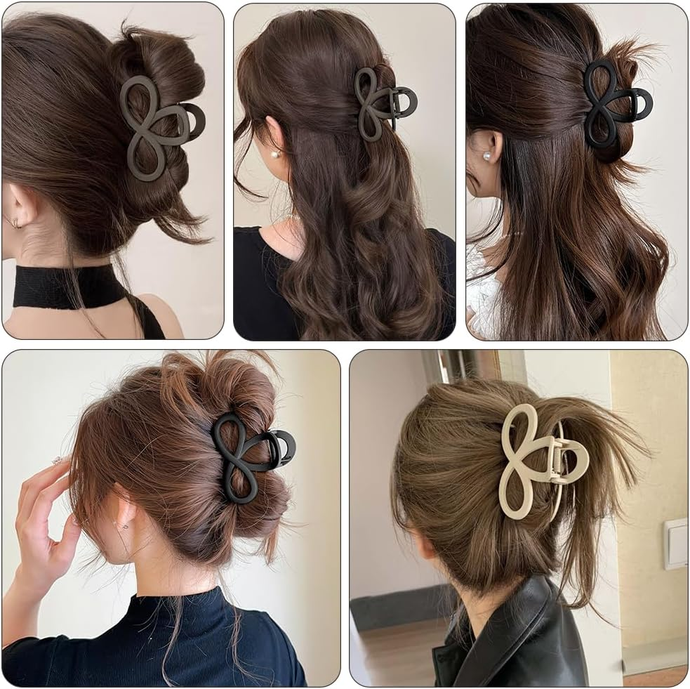 Pack of 3 Hair Clips Medium Eight Figure Hair Clip Medium Eight Figure Hair Clips Women Hair Clips Women'S Thin Hair Hair Clip Fine Hair for Women Girls image number 3