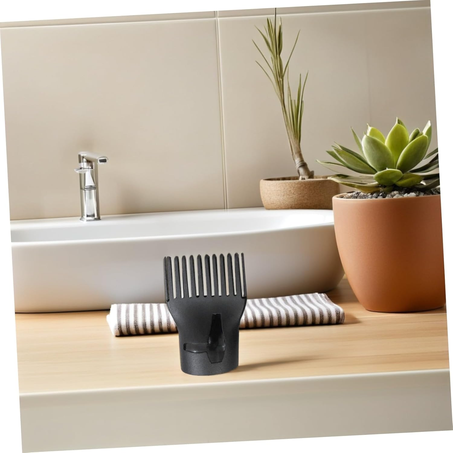 HEALEEP 4Pcs High Temperature Duckbill Nozzle for Hair Dryer Plastic Narrow Concentrator Nozzle Flat Blow for Salon Styling Tool and Home Hair Drying image number 3