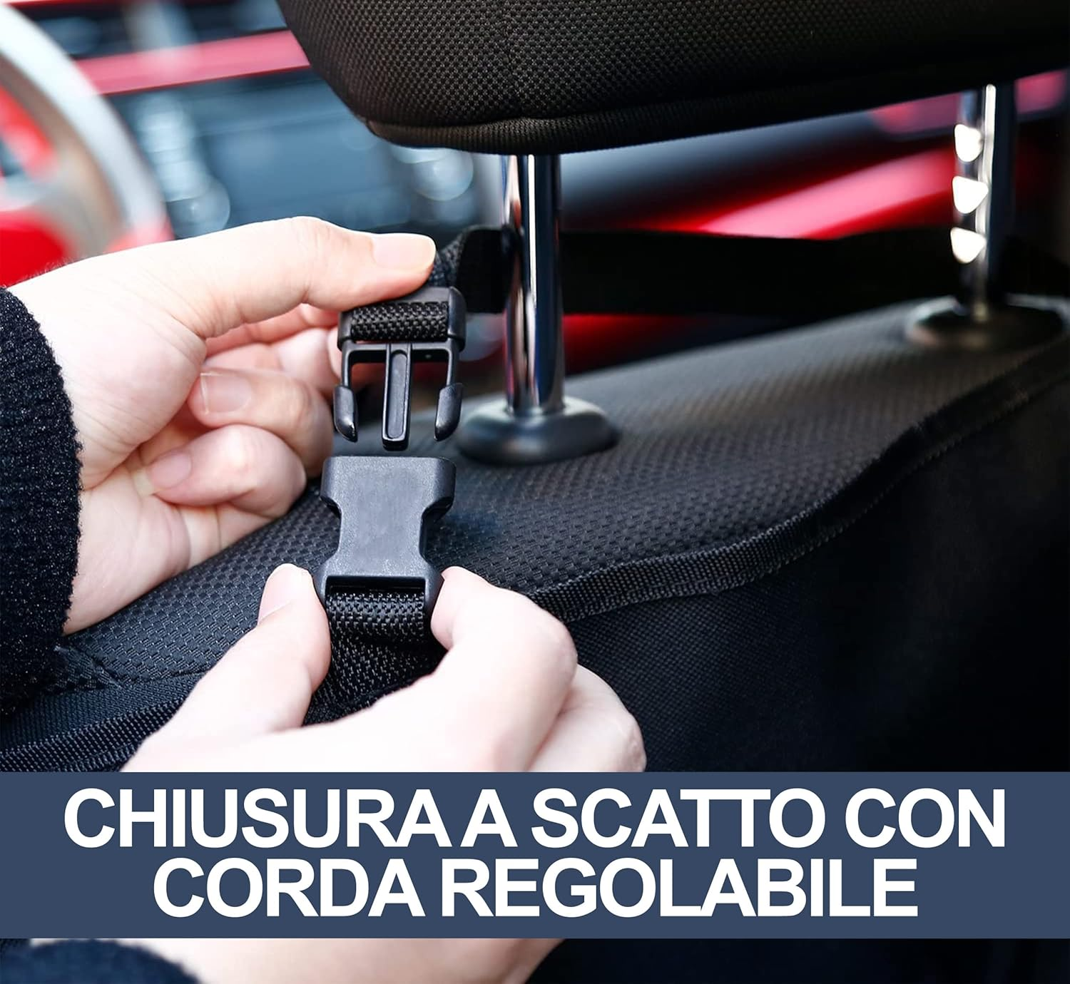 Auto Accessori Lupex Universal Car Cover for Dog and Cat 2-In-1 | 137 X 125 Cm | Car and SUV | Hammock Protection for Seats and Boot | Oxford Black | Waterproof Scratch-Resistant